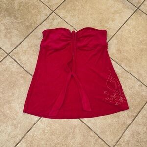 Baby Doll Vintage OG Bold Dark Pink Strapless Top Shirt